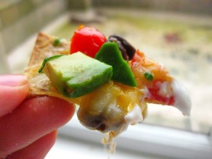 close up nachos