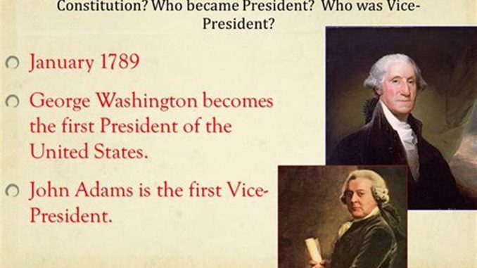 1789 First U.S. Presidential Election – Bowie News