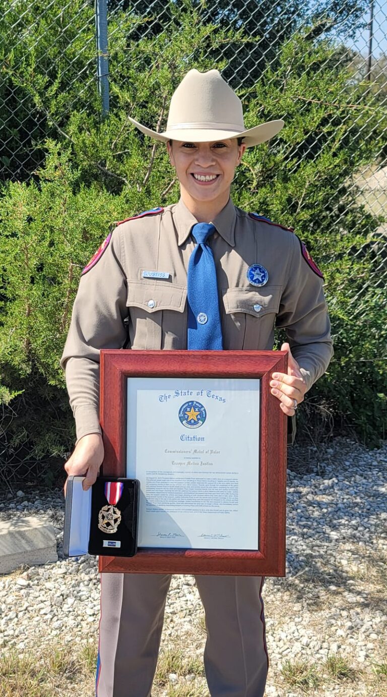 Actions Earn Trooper Justiss Dps Top Medal Of Valor Bowie News