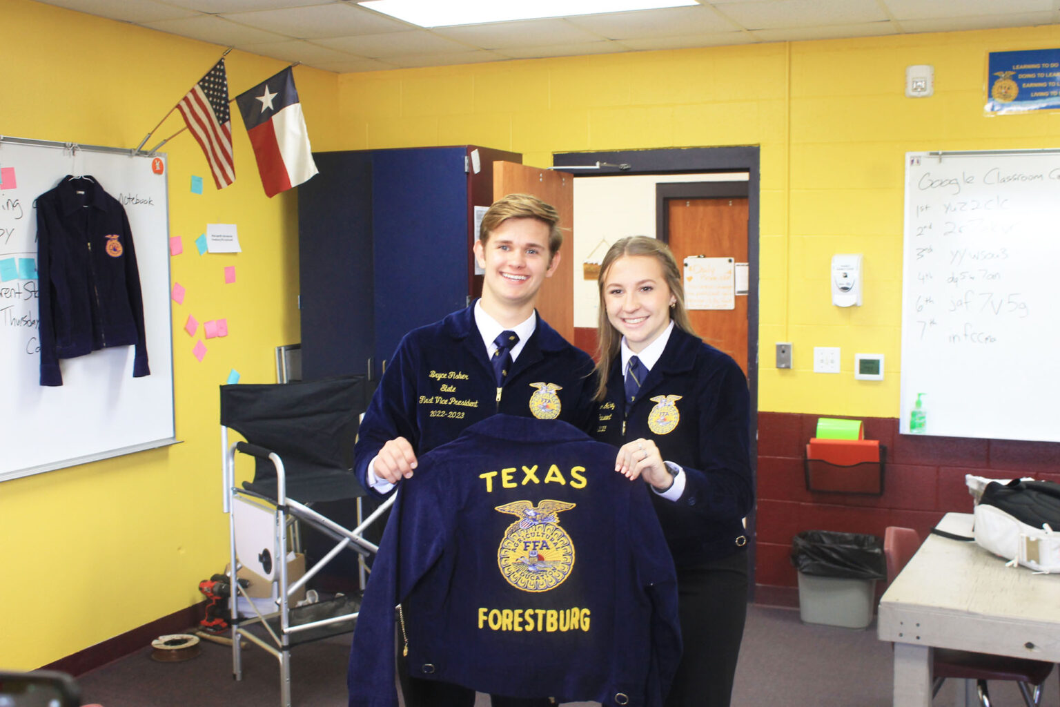 State FFA officers visit Forestburg ISD Bowie News