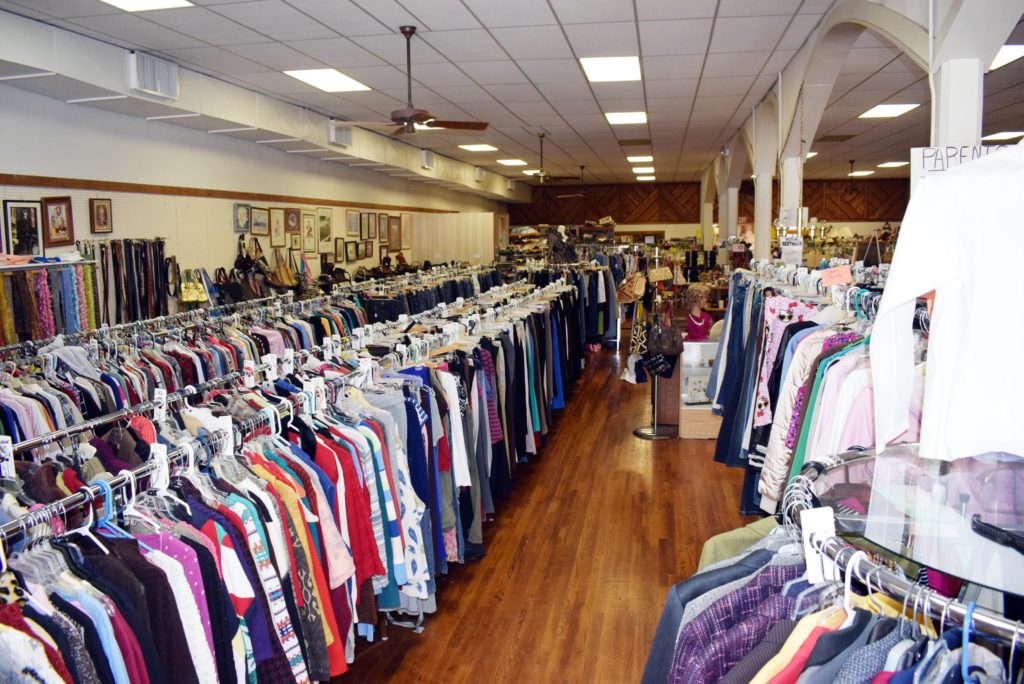 The restructured interior of the thrift store. (Photo by Dani Blackburn) 